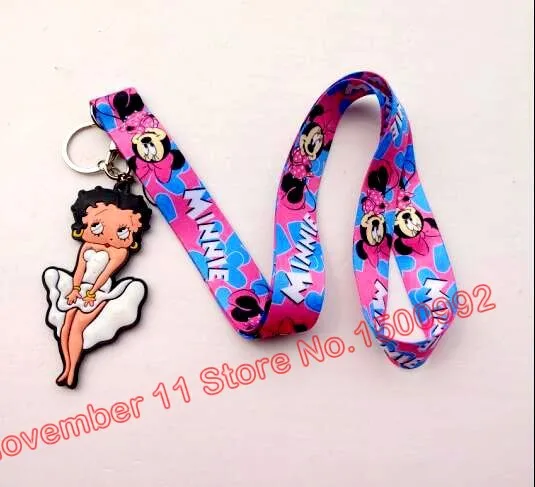New 1Pcs Minnie Cartoon Neck Straps Lanyards key ID Card + Betty Key chain QW-546
New 1Pcs Minnie Cartoon Neck Straps Lanyards key ID Card + Betty Key chain QW-546