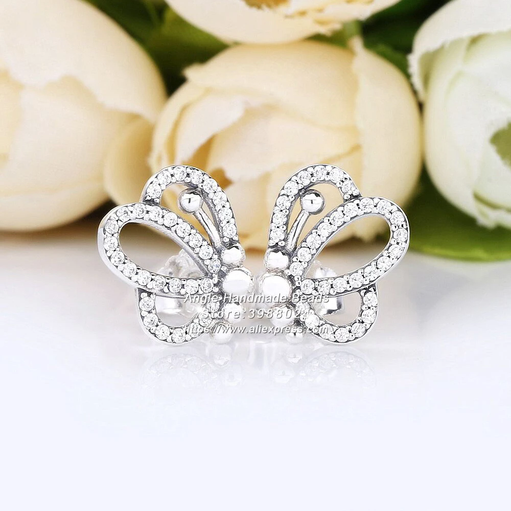 2019 Spring Release S925 Sterling Silver Butterfly Earrings with Clear CZ Stud Earrings
2019 Spring Release S925 Sterling Silver Butterfly Earrings with Clear CZ Stud Earrings