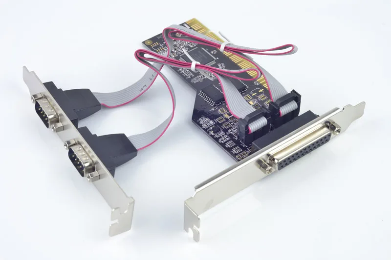 PCI to Dual Port Serial RS232 + IEEE1284 Parallel Expansion Card MCS9865 Chipset |