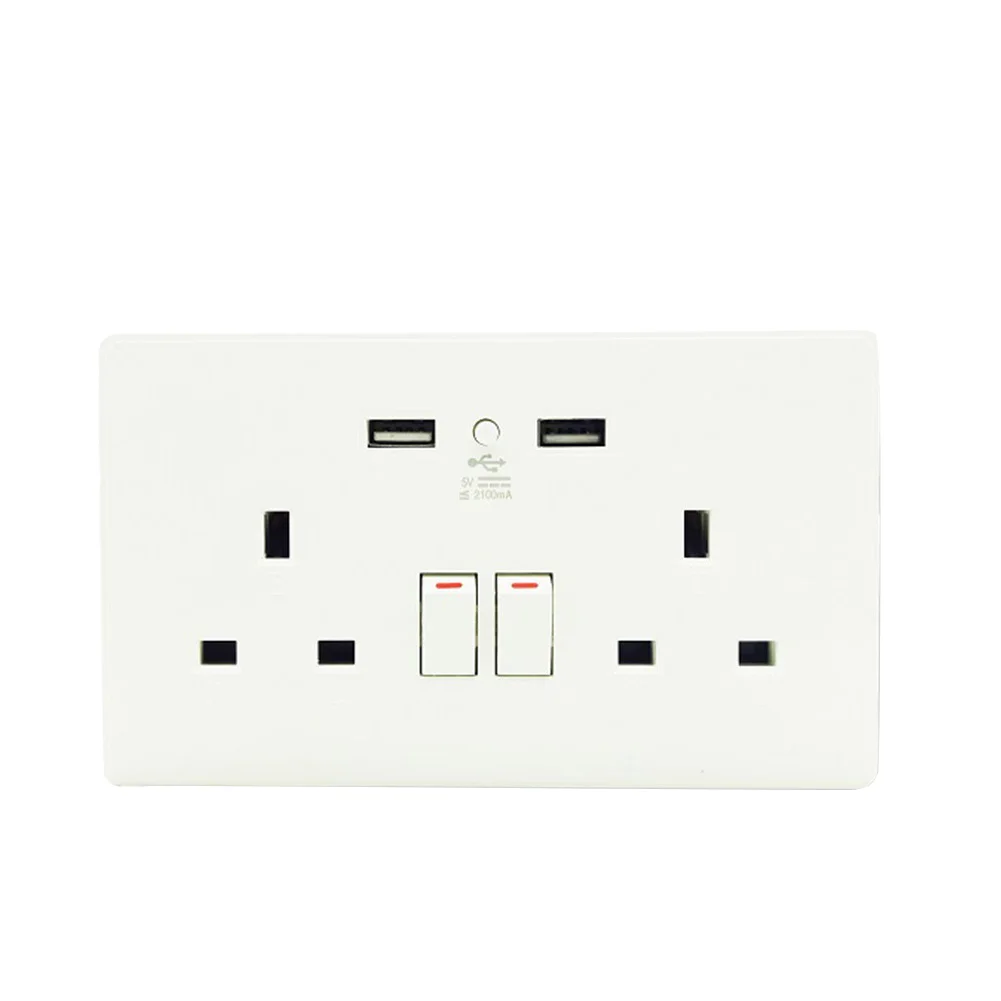 Adapter Switch Electrical Voice Control WIFI Outlet Panel Smart Dual USB UK Plug Wall Socket Charger
Adapter Switch Electrical Voice Control WIFI Outlet Panel Smart Dual USB UK Plug Wall Socket Charger