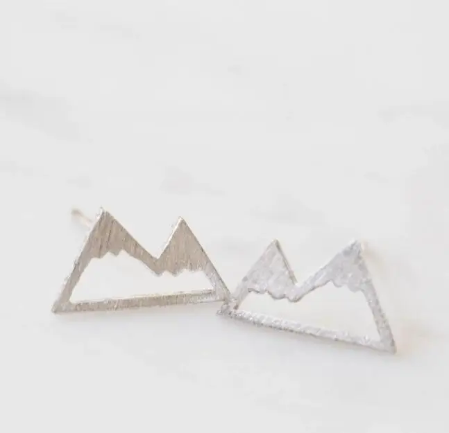 Image Fashion Snow Mountain earrings  for Women Unique Earrings Nature Inspired Small Earrings Gift For Mom