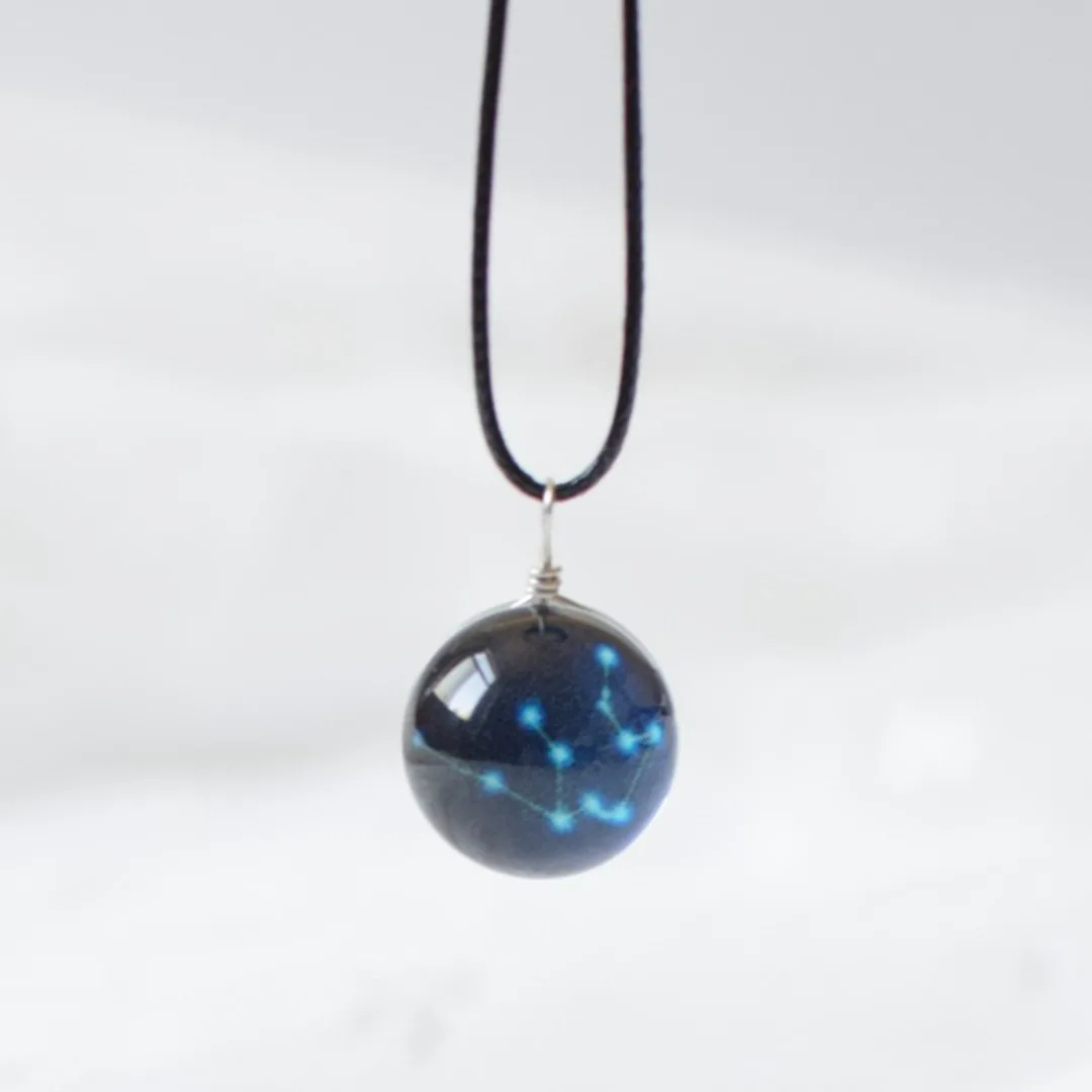 Korean Style Charming Leather Chain Round Glass Zodiac Sign 12 Constellations Glowing Necklace Jewelry Lover Gift Shellhard
Korean Style Charming Leather Chain Round Glass Zodiac Sign 12 Constellations Glowing Necklace Jewelry Lover Gift Shellhard