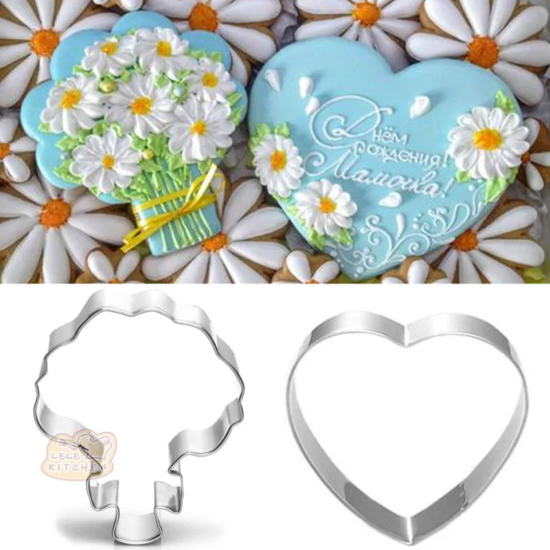 1pcs patisserie reposteria gateau Flower Heart Wedding Mold Metal Cookie Cutter Fondant Cake Decor Tools Biscuit Pasty Gum Mould
1pcs patisserie reposteria gateau Flower Heart Wedding Mold Metal Cookie Cutter Fondant Cake Decor Tools Biscuit Pasty Gum Mould