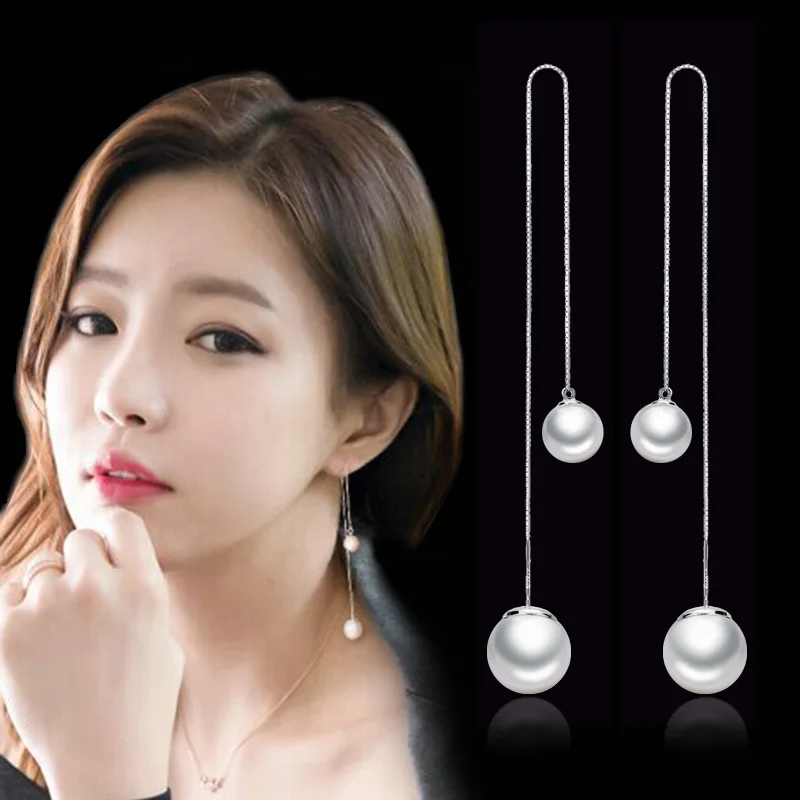 Art Fresh And Pearl ear Line Earrings Pendant 925 Sterling Silver Tassel Earrings Line Long Earrings Women Gift
Art Fresh And Pearl ear Line Earrings Pendant 925 Sterling Silver Tassel Earrings Line Long Earrings Women Gift