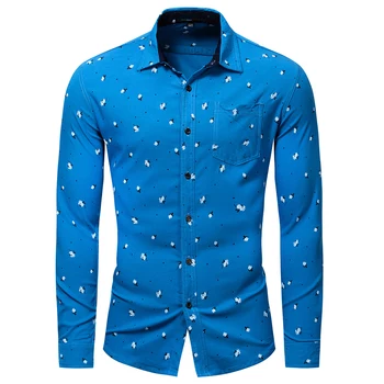 Long Sleeve Men Shirt Hawaiian Casual Shirts Male Slim Fit Flower Pattern Summer Shirts Flamingos Cotton Mens Dress Shirt B663
Long Sleeve Men Shirt Hawaiian Casual Shirts Male Slim Fit Flower Pattern Summer Shirts Flamingos Cotton Mens Dress Shirt B663