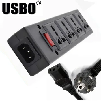 Multifunction 250v 13a 1.8m 4 jack Universal AC power extension socket IEC320 plug adapter European power cord outlet converter
Multifunction 250v 13a 1.8m 4 jack Universal AC power extension socket IEC320 plug adapter European power cord outlet converter