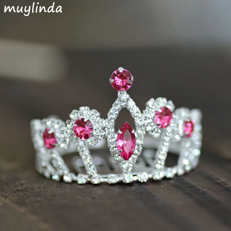 4 cm Princess Mini Crown Tiara Pink Crystal Girls Hair Jewelry Flower Girls Party Hair Accessories
4 cm Princess Mini Crown Tiara Pink Crystal Girls Hair Jewelry Flower Girls Party Hair Accessories