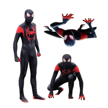 Spider Into the Spider-Verse Cosplay Costume Miles Morales Peter Parker Spider Costumes Kids Adult Zentai Suit Bodysuit 
Spider Into the Spider-Verse Cosplay Costume Miles Morales Peter Parker Spider Costumes Kids Adult Zentai Suit Bodysuit