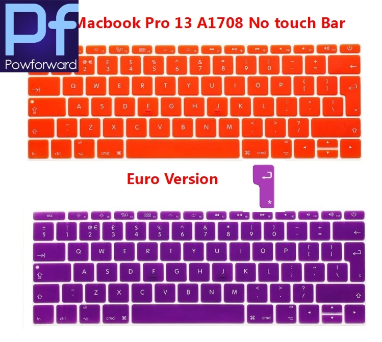 Силиконовая накладка на клавиатуру для Macbook Pro 13 с сенсорной панелью (модель
