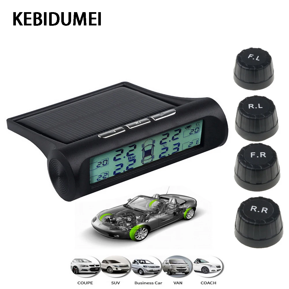 2019 Car TPMS Tire Tyre Pressure Smart Solar Power Monitoring System Charging Digital LCD Auto Security Alarm Systems for Cars
2019 Car TPMS Tire Tyre Pressure Smart Solar Power Monitoring System Charging Digital LCD Auto Security Alarm Systems for Cars