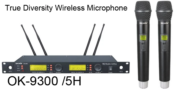 Профессиональный беспроводной микрофон OK-9300/5 H UHF/PLL портативный передатчик 66H с