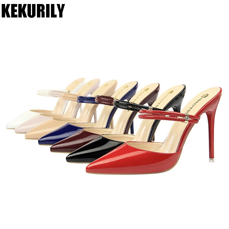 ladies slip on mules