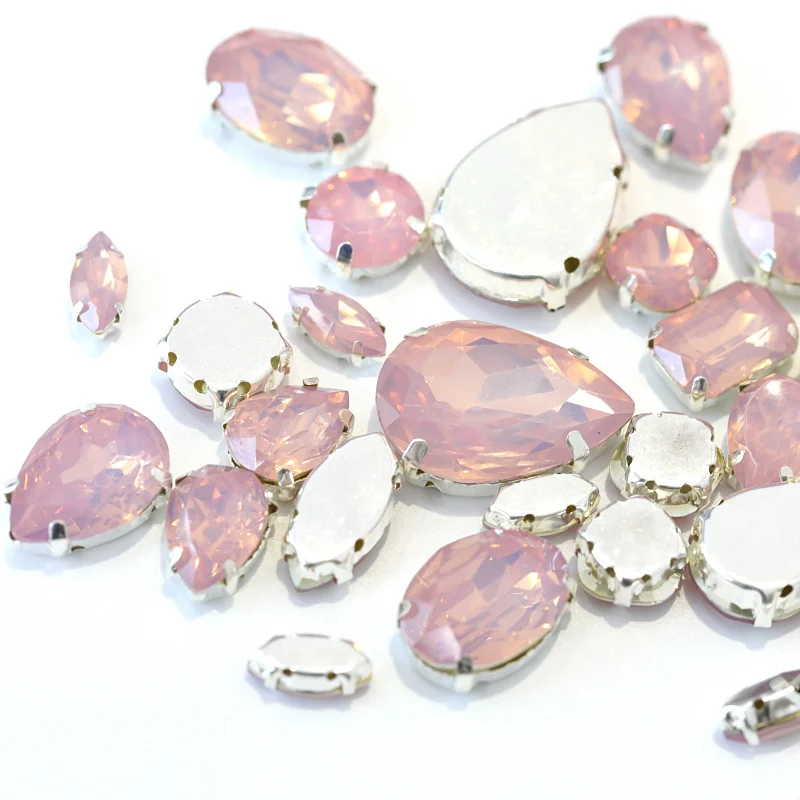 30pcs Mixed Sizes Shapes Pink Opal Resin Sew On Rhinestones With Silver Claw Flatback Sew On Claw Rhinestones For Garment B3567
30pcs Mixed Sizes Shapes Pink Opal Resin Sew On Rhinestones With Silver Claw Flatback Sew On Claw Rhinestones For Garment B3567