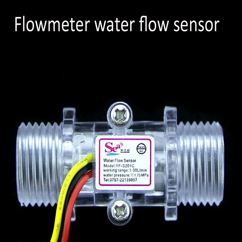 Flowmeter water flow sensor , interface flowmeter DN15 high precision water cooling Turbine Water Flow Sensor G1/2"
Flowmeter water flow sensor , interface flowmeter DN15 high precision water cooling Turbine Water Flow Sensor G1/2"