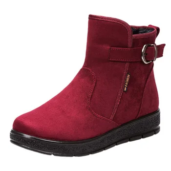 SONDR Short Plush snow boots botas mujer invierno platform suede shoes woman wine red brown stivaletti donna fashion flat sapato
SONDR Short Plush snow boots botas mujer invierno platform suede shoes woman wine red brown stivaletti donna fashion flat sapato