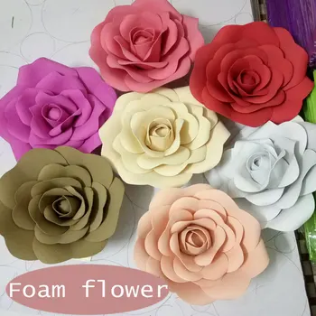 10CM 3D Foam flower Wedding decoration Large Artificial flowers Pink White Red Handmade Romantic Party paper flower foam roses
10CM 3D Foam flower Wedding decoration Large Artificial flowers Pink White Red Handmade Romantic Party paper flower foam roses
