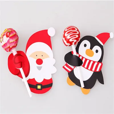 50PCS Kids Santa Claus Penguin Lollipop Christmas Paper Card Candy Xmas Good Natal Decorations For Home Candy Gift For Kids
50PCS Kids Santa Claus Penguin Lollipop Christmas Paper Card Candy Xmas Good Natal Decorations For Home Candy Gift For Kids