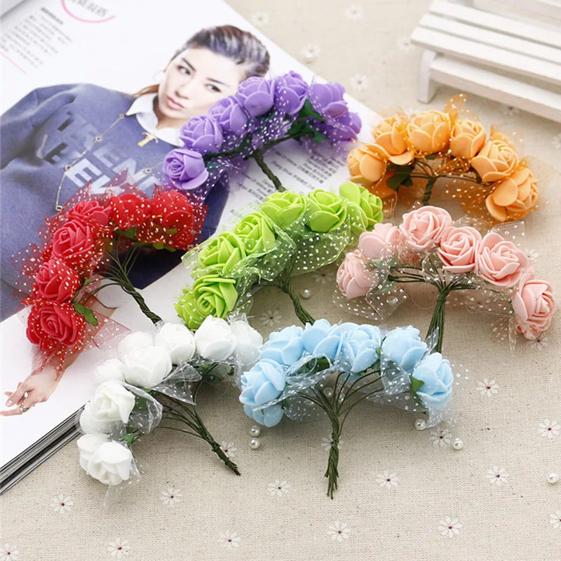 144pcs artificial mini foam flowers rose tulle red DIY gift box craft paper scrapbooking flowers decoration fake bouquet wreath
144pcs artificial mini foam flowers rose tulle red DIY gift box craft paper scrapbooking flowers decoration fake bouquet wreath