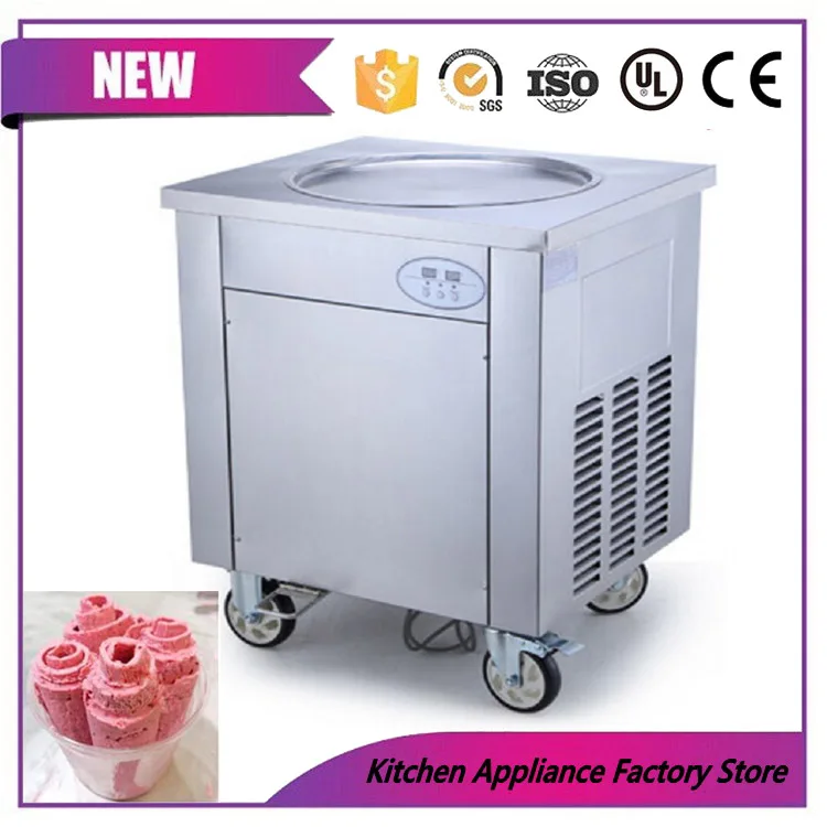 Factory supply environmental R410A portable single round pan cold stone stir fry ice cream machine
Factory supply environmental R410A portable single round pan cold stone stir fry ice cream machine