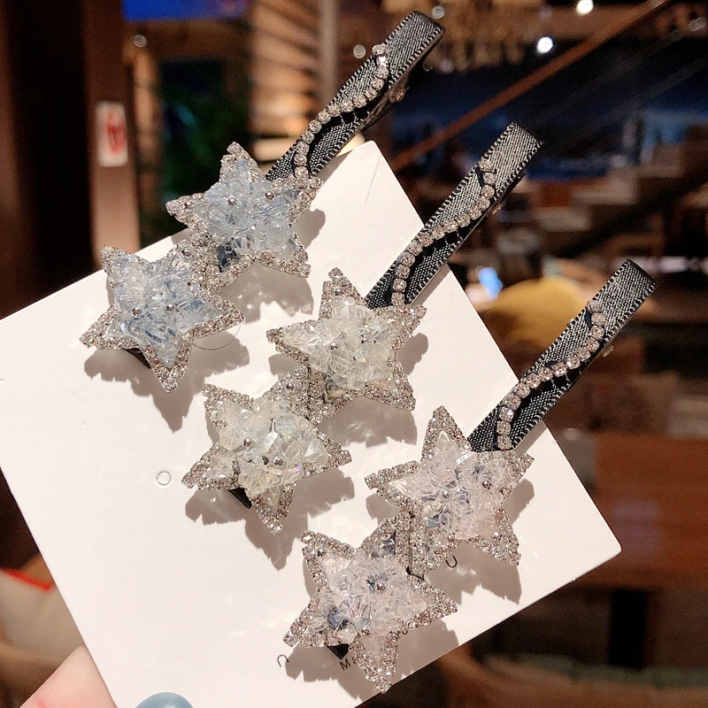 Korean Fashion Women Hair Accessories Elegant Simple Shinning Star Hair Clips Crystal Rhinestone Ornaments Hairpin Barrettes
Korean Fashion Women Hair Accessories Elegant Simple Shinning Star Hair Clips Crystal Rhinestone Ornaments Hairpin Barrettes