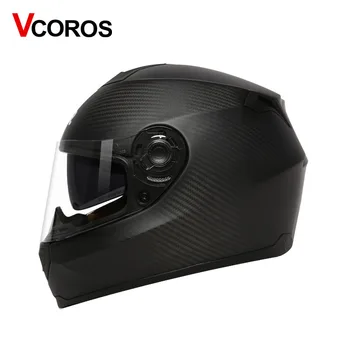 Carbon Fiber full face motorcycle helmet Double Lens man motorbike helmets with inner shied black glass racing moto helmet ECE
Carbon Fiber full face motorcycle helmet Double Lens man motorbike helmets with inner shied black glass racing moto helmet ECE