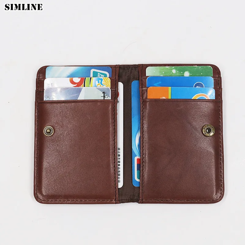 SIMLINE Genuine Leather Card Holder Men Women Short Business ID Credit Card Holders Case Organizer Slim Mini Wallet Coin Purse
SIMLINE Genuine Leather Card Holder Men Women Short Business ID Credit Card Holders Case Organizer Slim Mini Wallet Coin Purse
