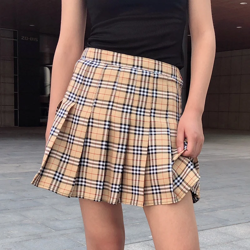 2019 Summer Plaid Skirt Women Kawaii Harajuku Ulzzang High Waist Pleated Mini Skirt Uniform College Cosplay Skirt
2019 Summer Plaid Skirt Women Kawaii Harajuku Ulzzang High Waist Pleated Mini Skirt Uniform College Cosplay Skirt