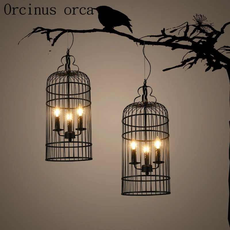 American industrial wind birdcage chandelier restaurant bar coffee shop originality personality vintage iron Chandelier
American industrial wind birdcage chandelier restaurant bar coffee shop originality personality vintage iron Chandelier