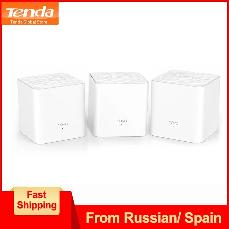 Tenda Nova MW3 Dual-Band AC Mesh Wireless Router Wifi Repeater Mesh Wi-Fi System Wireless Bridge, APP Remote Manage, Easy Setup
Tenda Nova MW3 Dual-Band AC Mesh Wireless Router Wifi Repeater Mesh Wi-Fi System Wireless Bridge, APP Remote Manage, Easy Setup