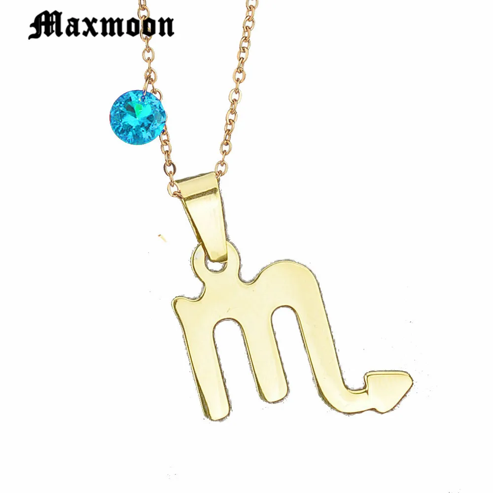 Maxmoon 12 Constellations Stainless Steel 3 Colors Zodiac Sign Scorpio Pendant Necklace Name Necklace Birthday Gift Bijoux
Maxmoon 12 Constellations Stainless Steel 3 Colors Zodiac Sign Scorpio Pendant Necklace Name Necklace Birthday Gift Bijoux