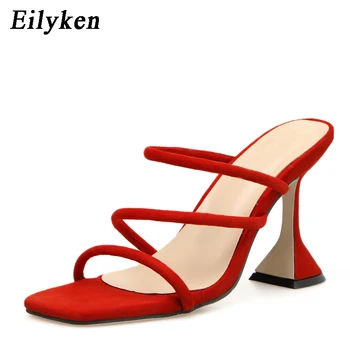 Eilyken 2020 New Fashion Black Red Mules High Heel Slippers Shoes Peep Toe Sexy Women Slippers Sandals Size 35-40
Eilyken 2020 New Fashion Black Red Mules High Heel Slippers Shoes Peep Toe Sexy Women Slippers Sandals Size 35-40