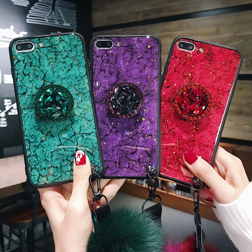 Shiny Epoxy Fashion Green Pink phone case For iPhone 6 6S 7 8Plus X XR XS Max case Rhinestone Stand Hair Ball Soft Cover
Shiny Epoxy Fashion Green Pink phone case For iPhone 6 6S 7 8Plus X XR XS Max case Rhinestone Stand Hair Ball Soft Cover