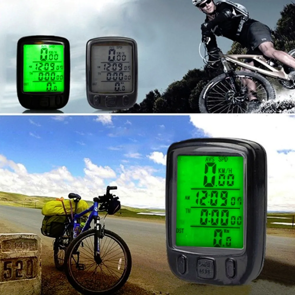 Bicycle Wired LCD PC Odometer Speedometer Waterproof + Green Backlight Worldwide Store
Bicycle Wired LCD PC Odometer Speedometer Waterproof + Green Backlight Worldwide Store
