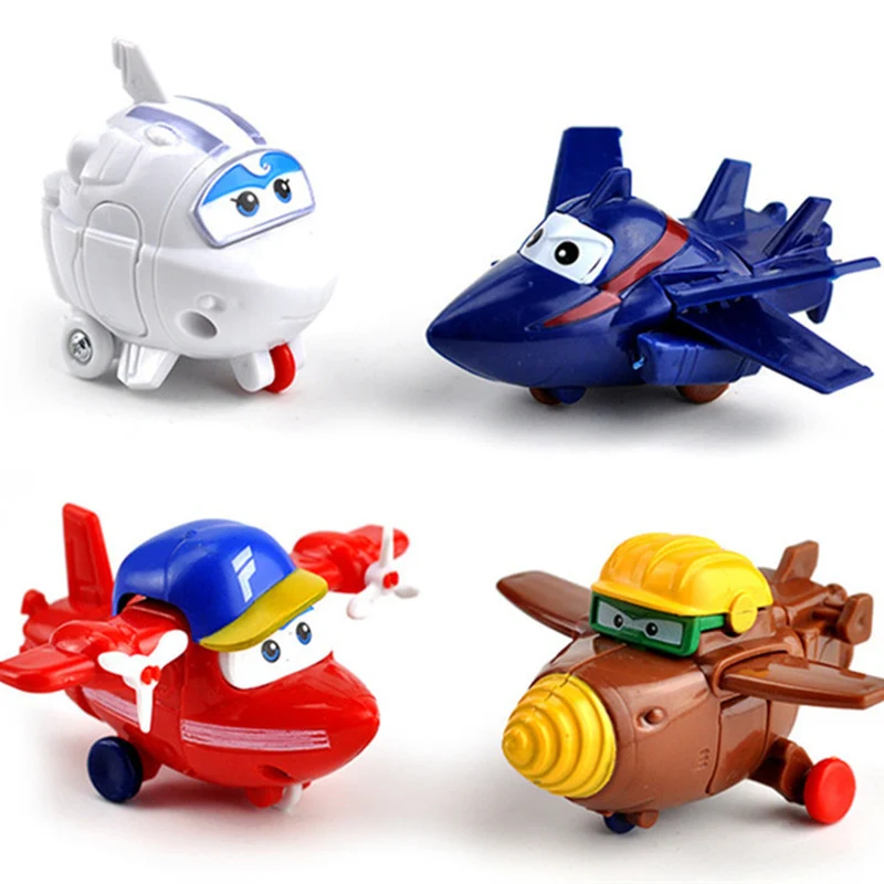 4 type MINI Anime Super Wings Model Mini Planes Transformation Airplane Robot Action Figures superwings toys Gift for children
4 type MINI Anime Super Wings Model Mini Planes Transformation Airplane Robot Action Figures superwings toys Gift for children