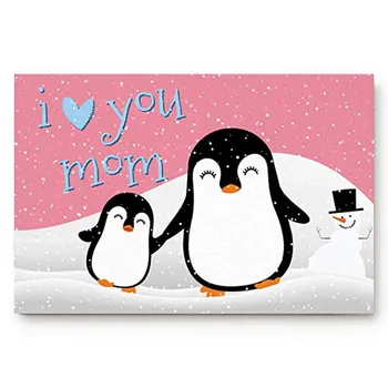 Profile Entrance Door Mats 32 x 20 Inch I Love You Mom Lovely Penguins Children and Mother with Snowman Pattern Rubber Non-Slip
Profile Entrance Door Mats 32 x 20 Inch I Love You Mom Lovely Penguins Children and Mother with Snowman Pattern Rubber Non-Slip
