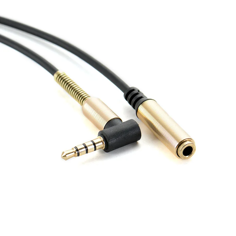 4 Pole extension cord Audio 3.5 Mm Male-to-female Elbow Extension Line for Mobile Phone Headphone Tablet PC TV Audio Cable
4 Pole extension cord Audio 3.5 Mm Male-to-female Elbow Extension Line for Mobile Phone Headphone Tablet PC TV Audio Cable