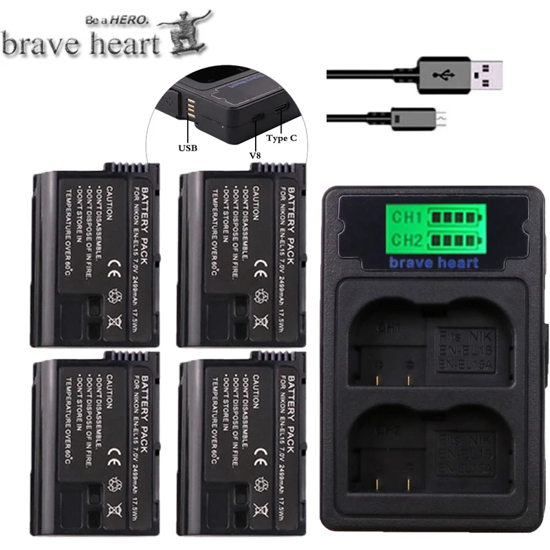 bateria EN EL15 ENEL15 EN-EL15 Battery pack for Nikon D500,D600,D610,D750,D7000,D7100,D7200,D800,D800E, D810, D810A&1 v1
bateria EN EL15 ENEL15 EN-EL15 Battery pack for Nikon D500,D600,D610,D750,D7000,D7100,D7200,D800,D800E, D810, D810A&1 v1