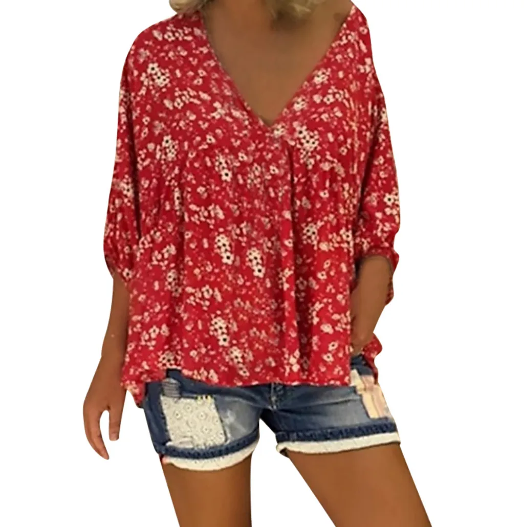 KLV 2019 Women's Casual V-Neck Flower Floral Long Puff Sleeve Loose Top T-Shirt free shipping D4
KLV 2019 Women's Casual V-Neck Flower Floral Long Puff Sleeve Loose Top T-Shirt free shipping D4