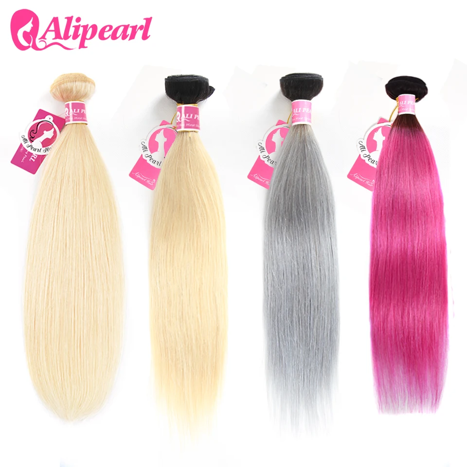 Ali Pearl Hair 613 Blonde Bundles Grey and Pink Color Brazilian Hair Weave Bundles Straight 3 and 4 Bundles Remy Hair Extension
Ali Pearl Hair 613 Blonde Bundles Grey and Pink Color Brazilian Hair Weave Bundles Straight 3 and 4 Bundles Remy Hair Extension