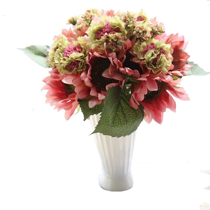 Artificial Sunflowers Bouquet Artificial Flower Wedding Bride Fake Plant Home Party Decoration Accessories Table Arrangement
Artificial Sunflowers Bouquet Artificial Flower Wedding Bride Fake Plant Home Party Decoration Accessories Table Arrangement