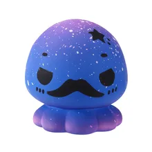 الاسترخاء اللعب skuishy animales squishies لينة بطيئة ارتفاع غالاكسي الأخطبوط ضغط الاطفال لعبة الإجهاد المخلص المعونة المحمول D300213(China)
