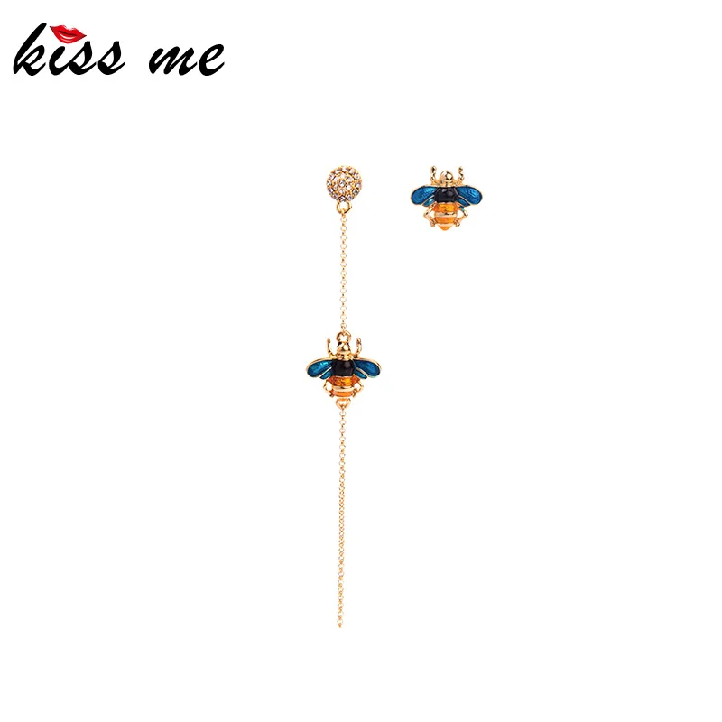 kissme Asymmetry Colorful Enamel Insect Bees Drop Earrings For Women Gift Gold Color Crystal Long Chain Dangle Earring Accessory
kissme Asymmetry Colorful Enamel Insect Bees Drop Earrings For Women Gift Gold Color Crystal Long Chain Dangle Earring Accessory