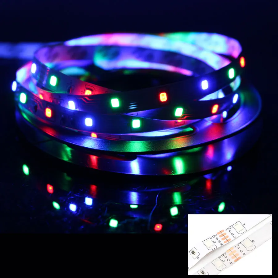 12V Led Light Strip RGB Waterproof SMD 2835 5M 60LED/M Lighting Stripe 12 V Tape Lamp Diode Ribbon TV Backlight | Лампы и освещение