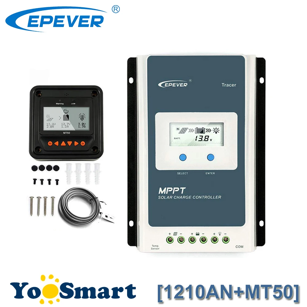 New EPsloar MPPT 10A Solar Charge Controller 12V 24V with MT50 Diaplay EPEVER TRACER Solar Charge Regulator 1210AN
New EPsloar MPPT 10A Solar Charge Controller 12V 24V with MT50 Diaplay EPEVER TRACER Solar Charge Regulator 1210AN