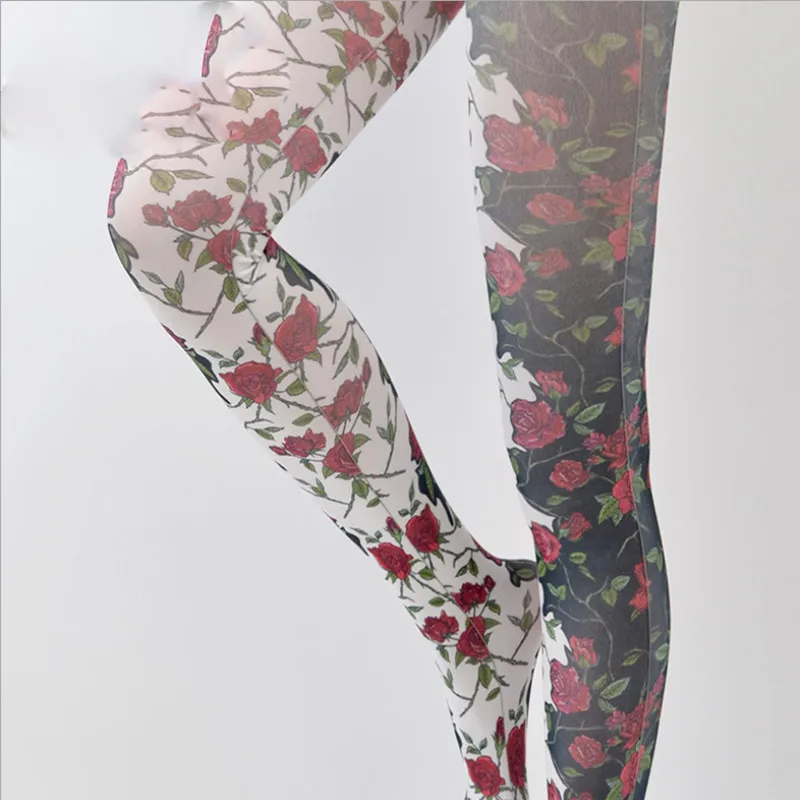 2019 New Slim Pantimedias Female Features Flower Pattern Stockings Rose Print Pantyhose Colants Femme Sexy Tights
2019 New Slim Pantimedias Female Features Flower Pattern Stockings Rose Print Pantyhose Colants Femme Sexy Tights