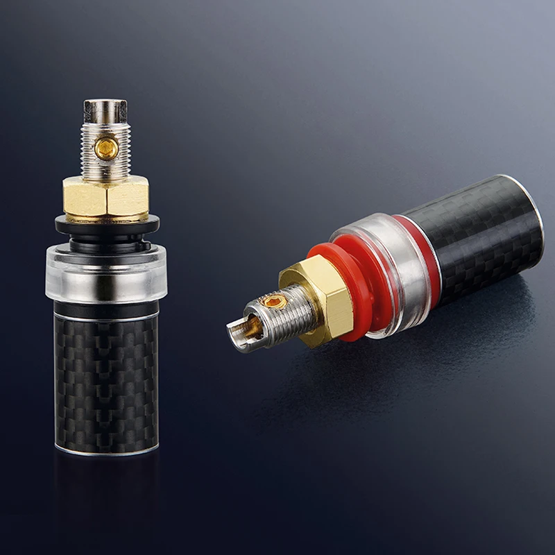 Free shipping 4PCS Viborg BP604R Pure Copper Rhodium plated Carbon Fiber Speaker Terminal Binding Post
Free shipping 4PCS Viborg BP604R Pure Copper Rhodium plated Carbon Fiber Speaker Terminal Binding Post