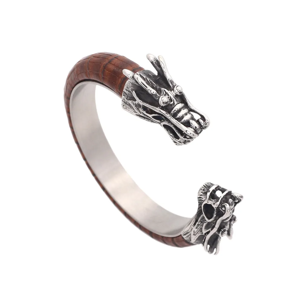 JSBAO New Design 316L Stainless Steel Hand Leather Bracelet Dragon Head For Men Charm Jewellery Fashion Leather Bangle Wholesale
JSBAO New Design 316L Stainless Steel Hand Leather Bracelet Dragon Head For Men Charm Jewellery Fashion Leather Bangle Wholesale