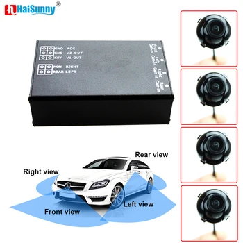 HaiSunny 4CH 360 Degrees Front Rear Left Right Side Camera Switch System Parking Video Assistance System For Car Monitor
HaiSunny 4CH 360 Degrees Front Rear Left Right Side Camera Switch System Parking Video Assistance System For Car Monitor