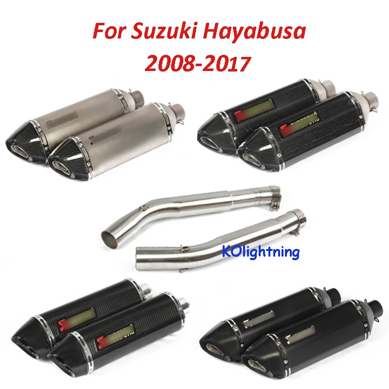 Motorcycle Exhaust Middle Mid Link Tube Slip on Muffler Exhaut System for Suzuki Hayabusa 2008-2017
Motorcycle Exhaust Middle Mid Link Tube Slip on Muffler Exhaut System for Suzuki Hayabusa 2008-2017