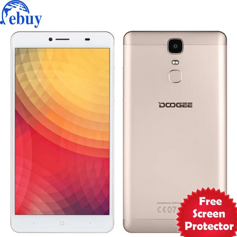 Y6 Doogee Макс 6.5 дюймов Octa Ядро Android 6.0 4 Г Умный телефон MT6750 3 ГБ RAM 32 ROM 13.0MP 4300 мАч